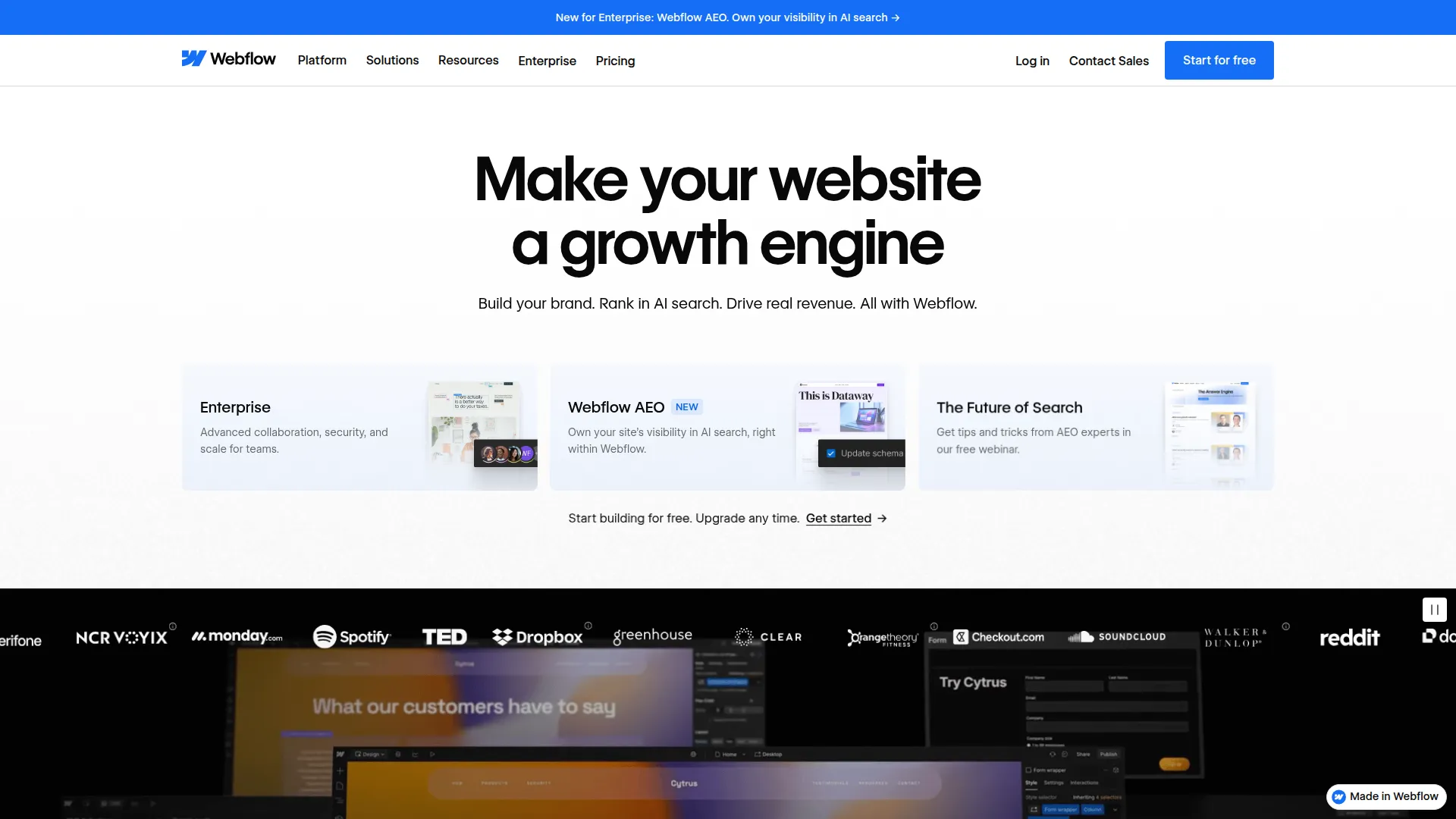 Webflow screenshot 1