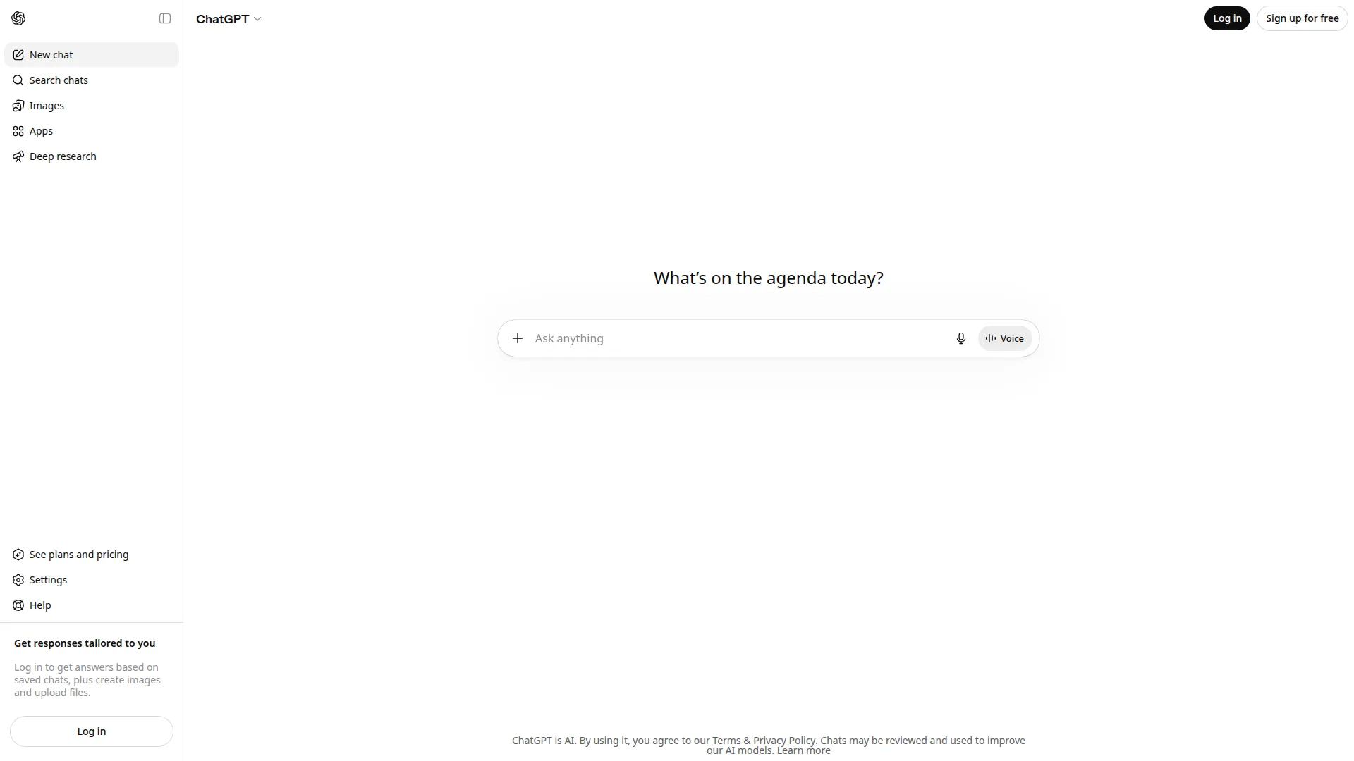 ChatGPT screenshot 1