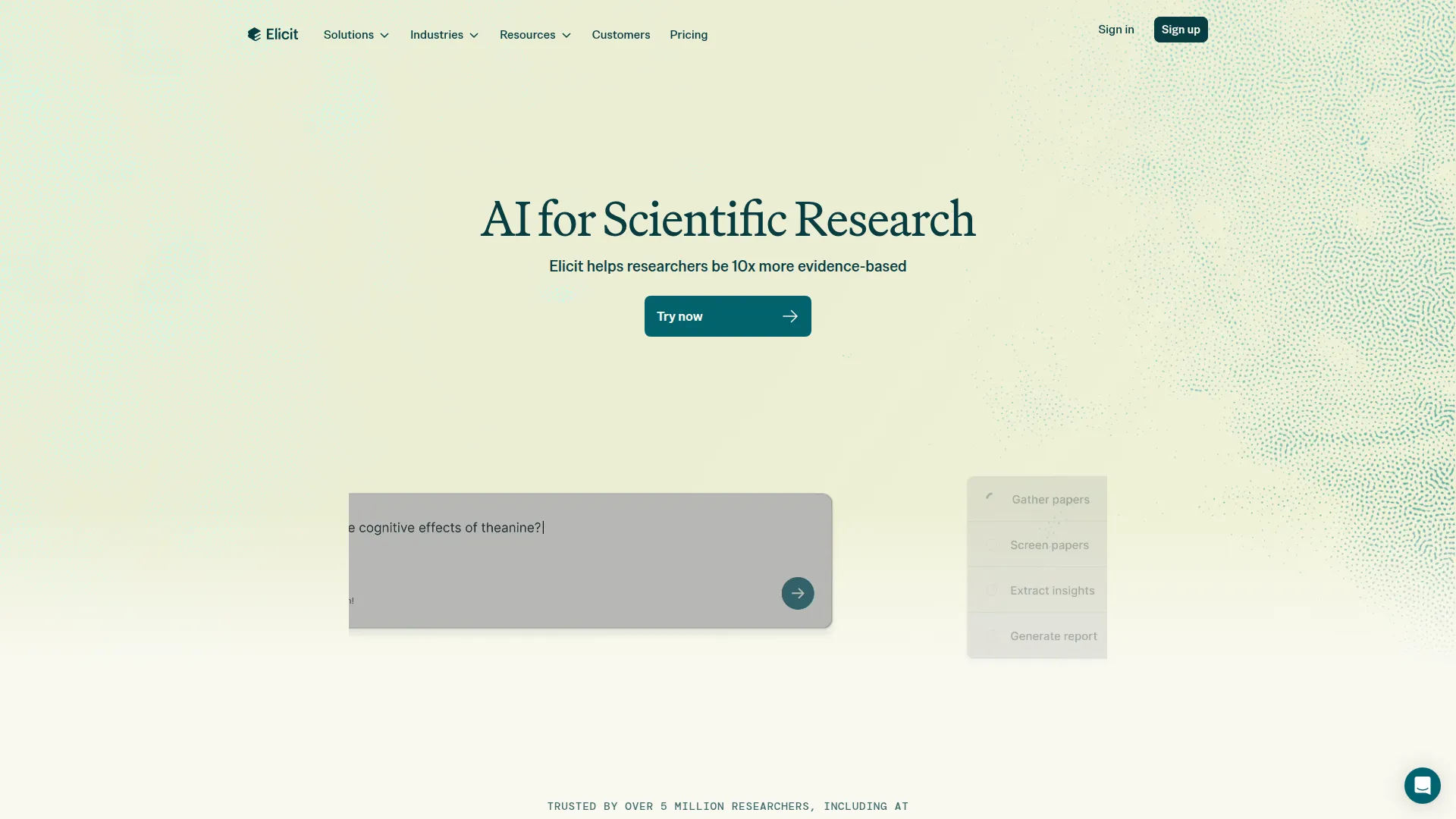 Elicit screenshot 1