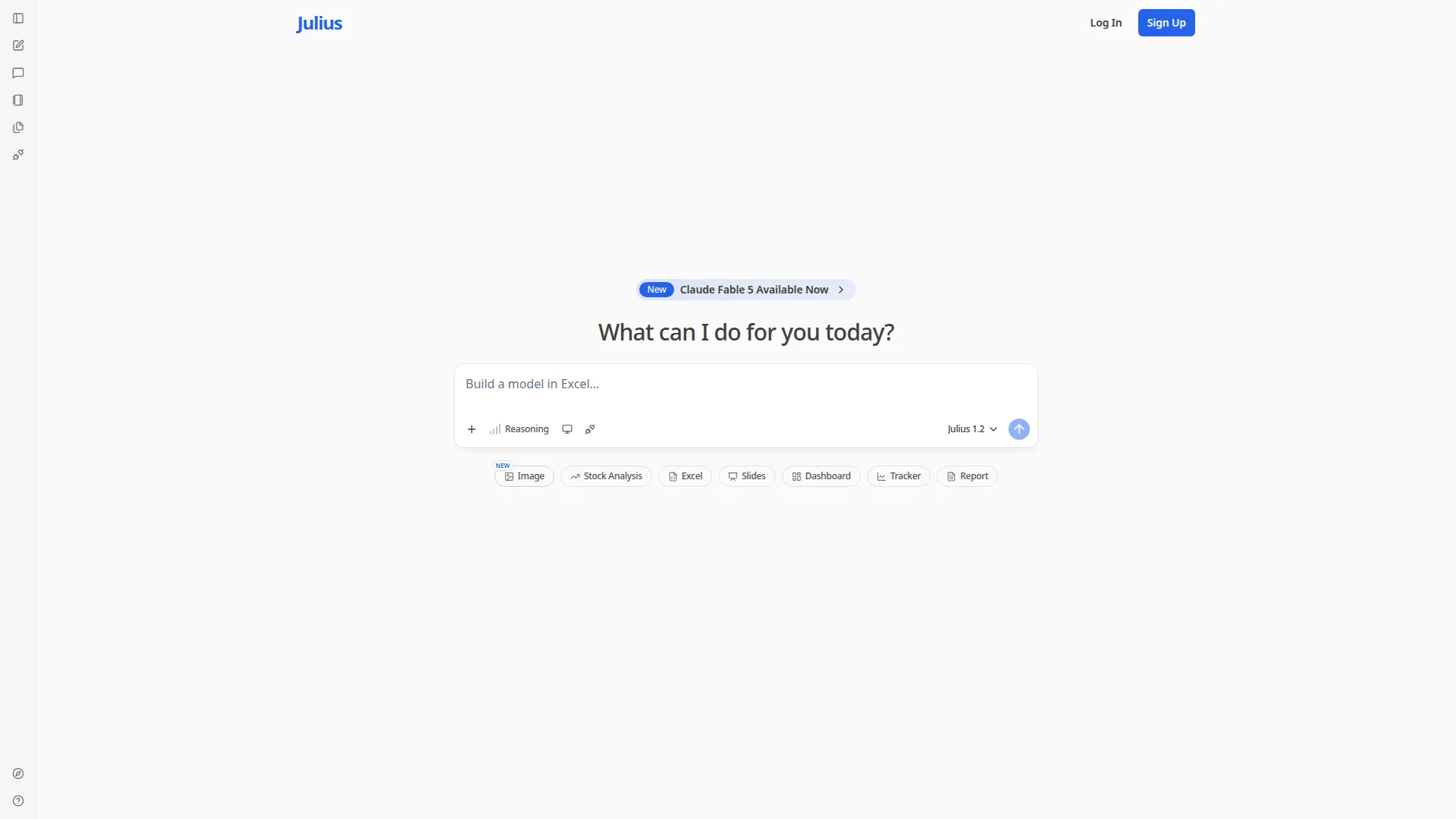 Julius AI screenshot 1
