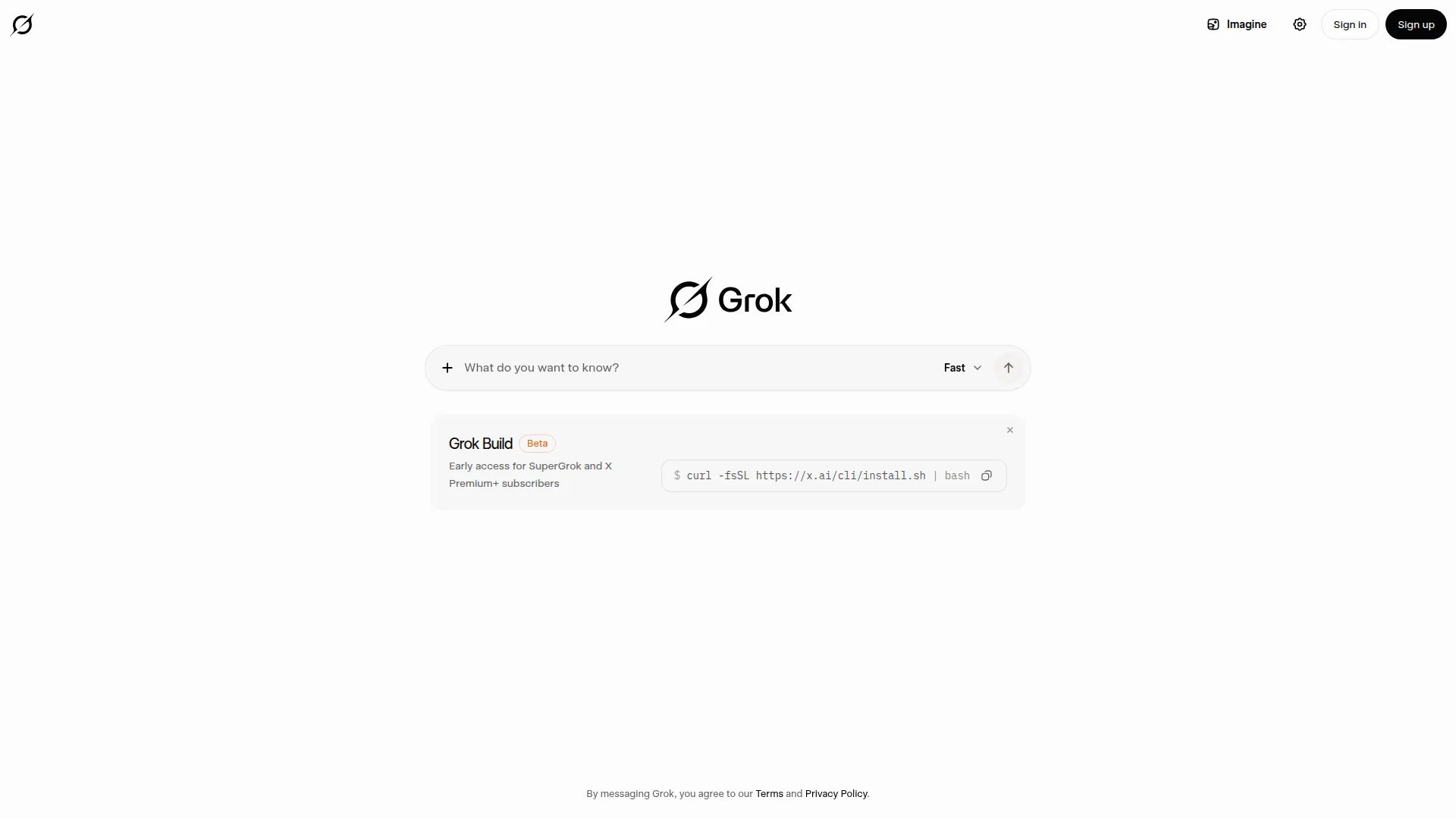 Grok screenshot 1
