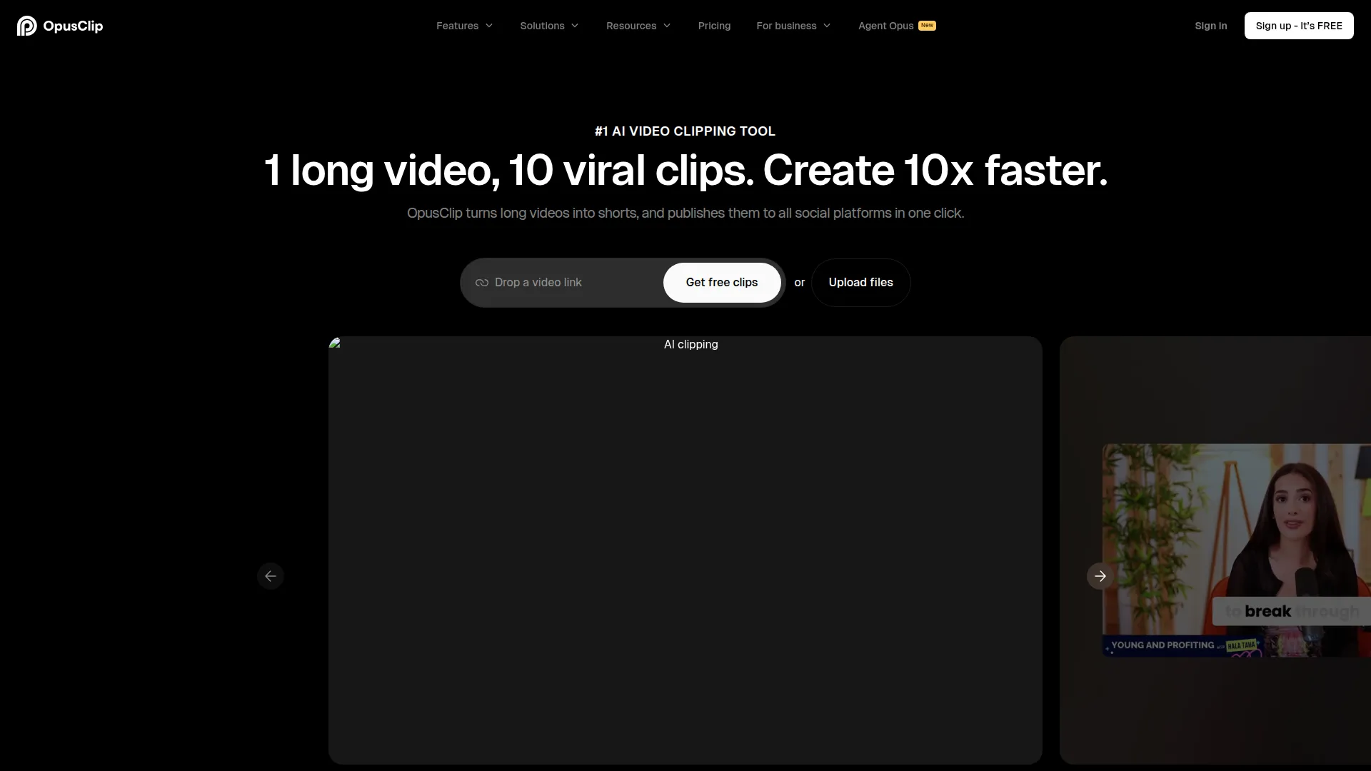 Opus Clip screenshot 1