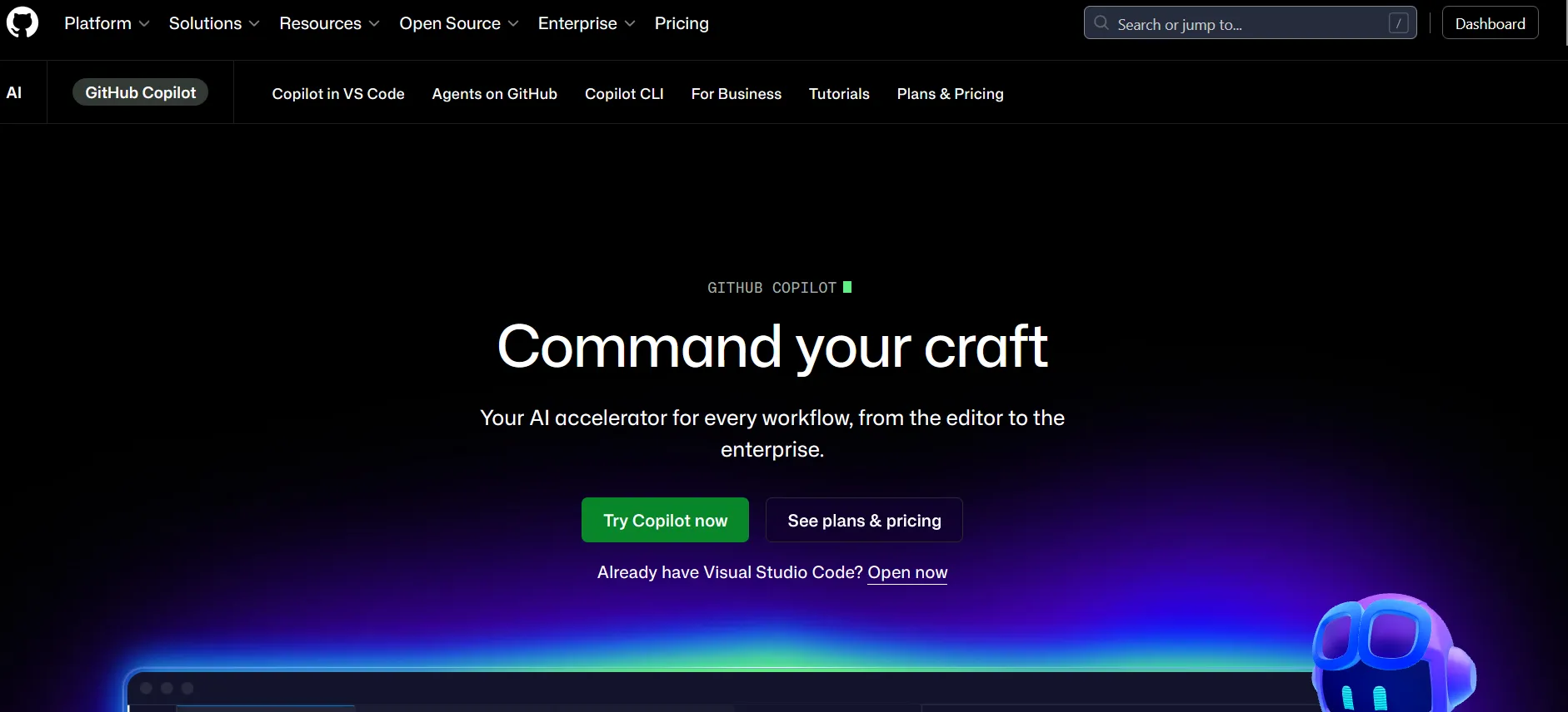 GitHub Copilot screenshot 1