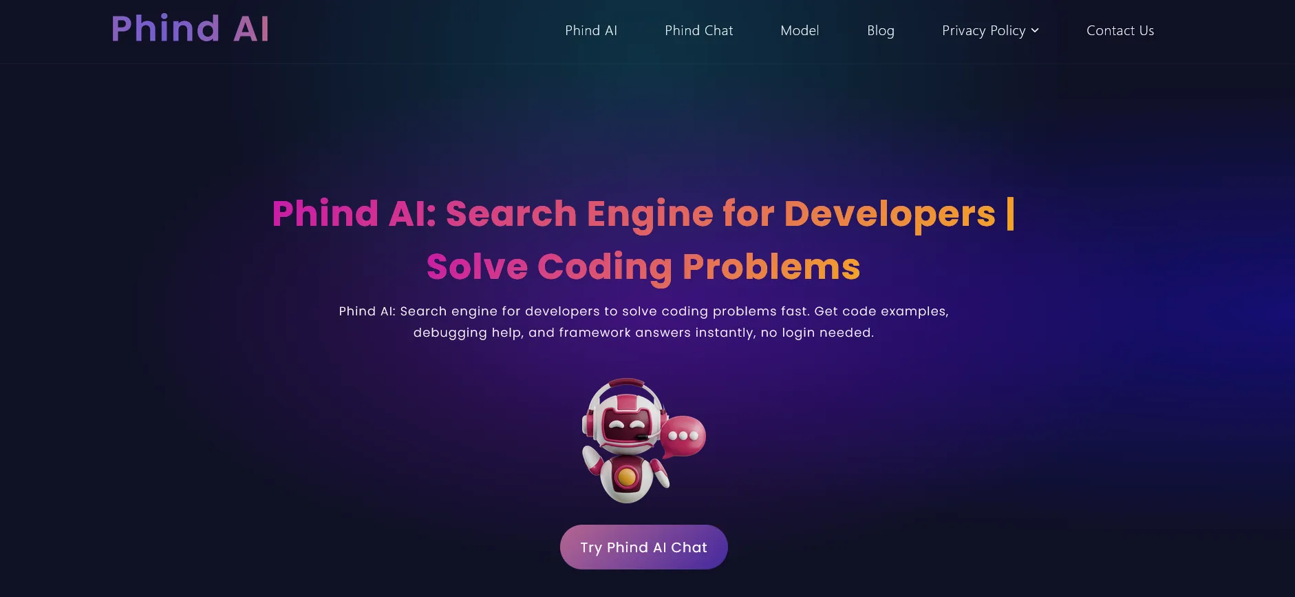 Phind screenshot 1