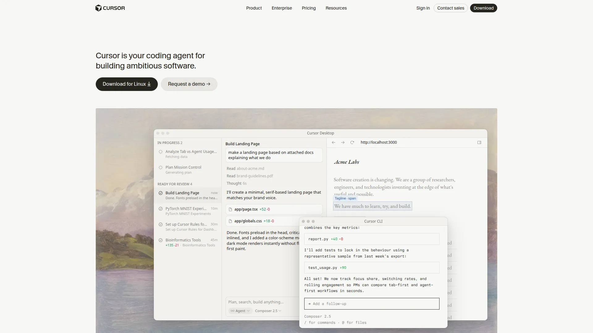 Cursor screenshot 1